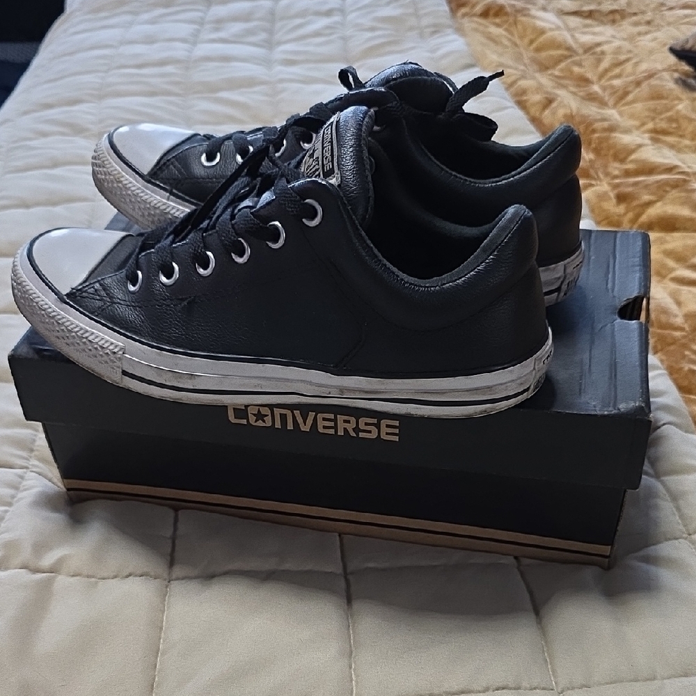 Converse Black and White High Street Sneakers
